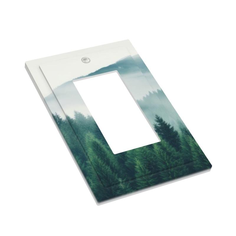 Forest Trees Mountain Single GFCI/Rocker Wall Plate Electrical Outlet 1