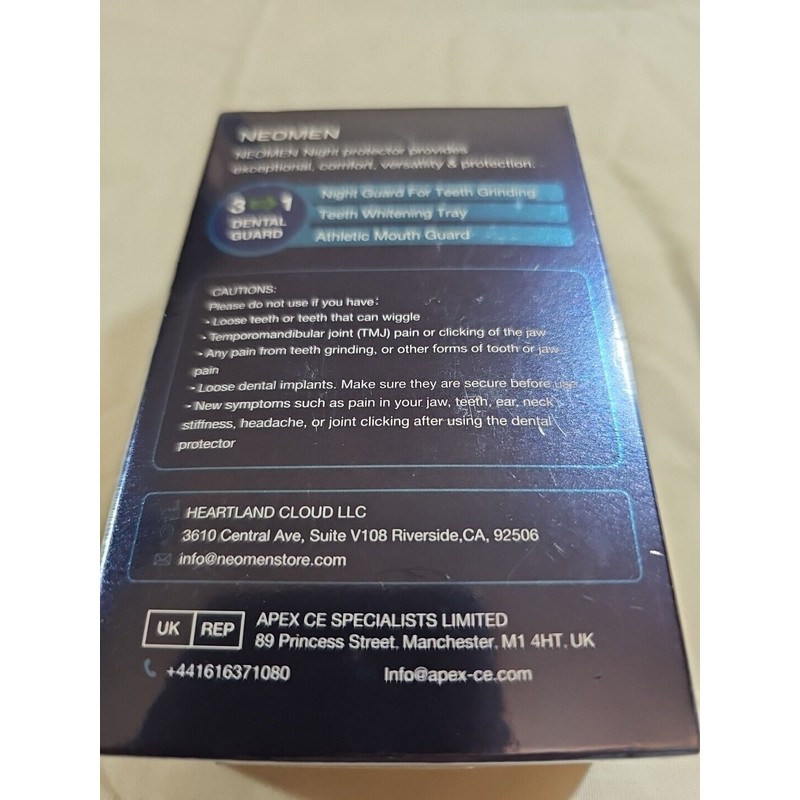 Neomen Professional Dental Guard, stop snoring, Stops Bruxism,2 Sizes, Pack