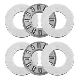 sourcing map 2 Sets NTA613+2TRA Thrust Needle Roller Bearings with Washers, 3/8 x 13/16 x 5/64 inch Heat Resistant Chrome Steel Needles Roller Bearing