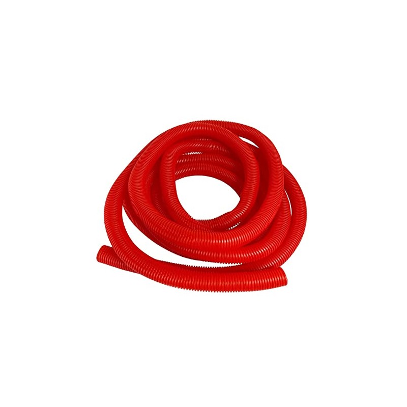 PE Red Corrugated Conduit Flexi Pipe Tube Split 23mm -