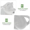 Ciieeo 2Pcs Ceramic Animal Shaped Milk Jug Cute for Sauces