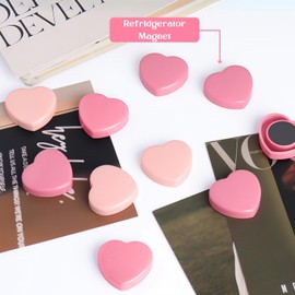 ZDZBLX 20PCS Pink Heart Fridge Magnets - Small Strong Magnets, Heavy Duty Refrigerator Magnets for Whiteboard School Crafts Lockers, Decorative Cute Mini Magnet for Kitchen Office Classroom (2 Colors)