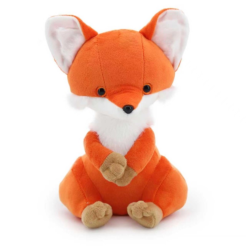JamieCare Plush Fox Stuffed Animal, Orange, 10 Inch