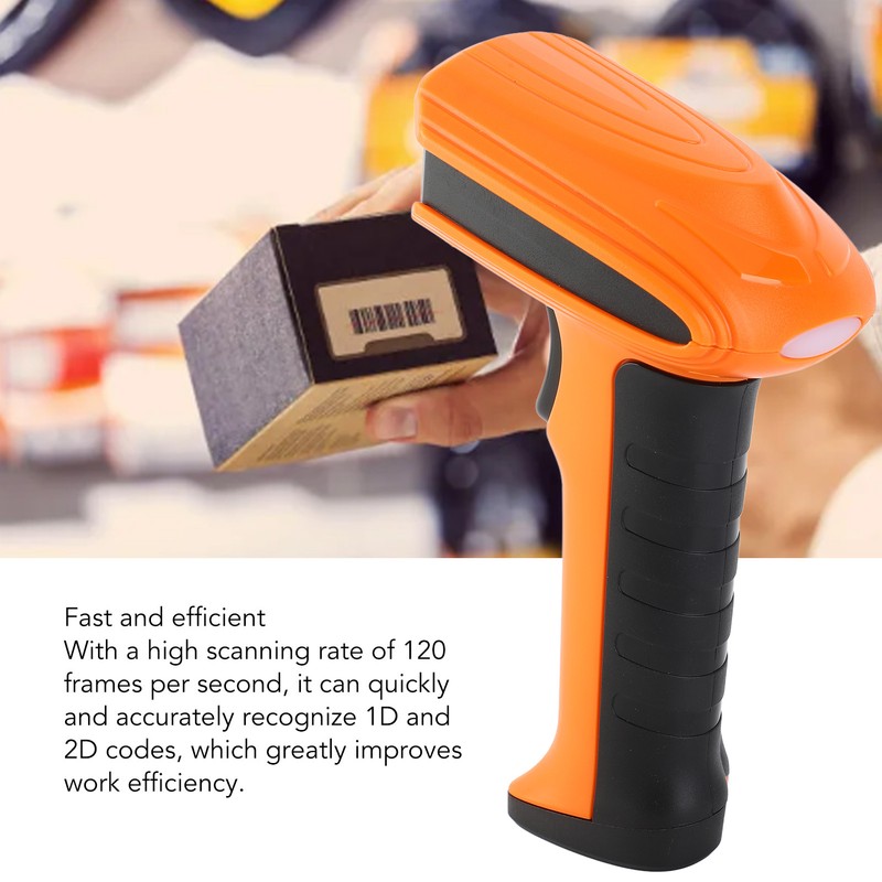 Handheld USB QR Barcode Scanner High Sensitivity Fast Efficient Wired