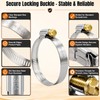 20PCS 304 Stainless Steel Adjustable Hose Clamps, Range 1 13/16"