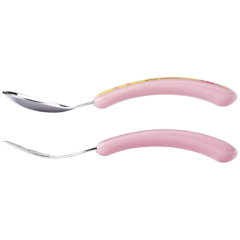 Skater SFBS1-A Children's Stainless Steel Spoon, Fork Set, Weaning Spoon,