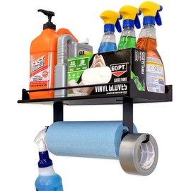 StoreYourBoard The Original Quick Clean Garage Paper Towel Holder, Wall Mount Shelf, One-Hand Tear, Garage Organization and Storage Rack Holds 50 lbs