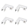 4PCS L-Shaped Aluminum Alloy Glass Clip Corner Braces Glass Support