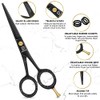 DEMAXA - 5" Professional Mustache Scissors Beard Scissors for Men
