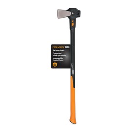 Fiskars Pro IsoCore Splitting Maul and Stainless Steel Axe, Wood Splitting Maul, IsoCore Shock Reduction & Forged Steel Head, 6 lb, 36”, Black/Orange