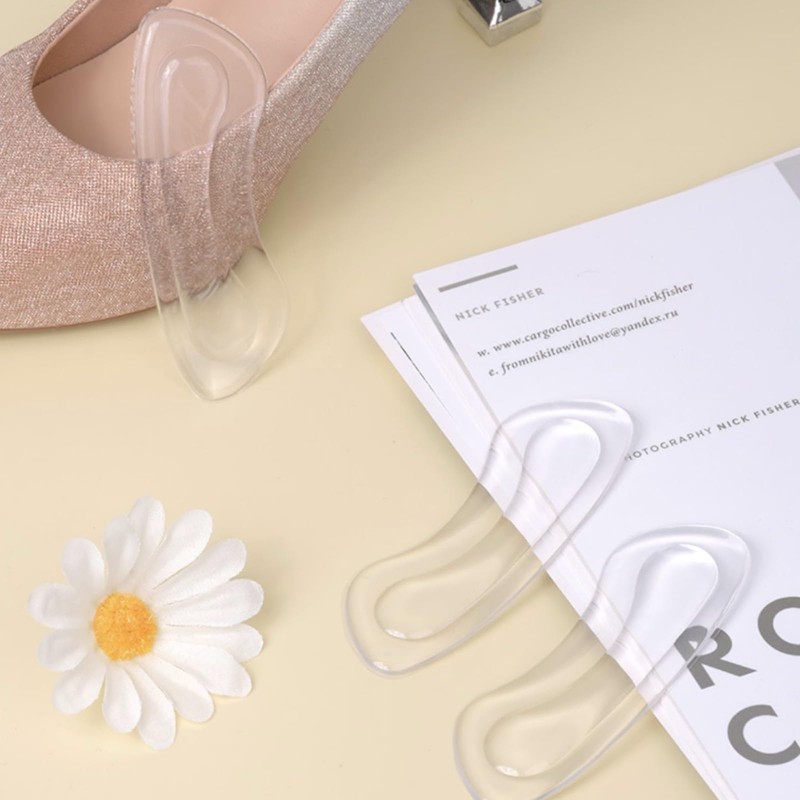 EACOZY Heel Grips, Clear Shoe Heel Inserts, Heel Cushion Pads