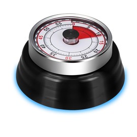 Kitchen Timer Mechanical, Mechanical Timer, Stainless Steel Kitchen Timer, Magnetic Kitchen Timer, Can Be Magnetically Attached to the Refrigerator, Ideal for Learning, Baking, Yoga