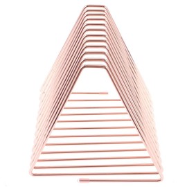 petofqq Adjustable Book Organizer Magazine Holder, 11 Section Decorative Desktop File Sorter Organizer Bookshelf, Rose Gold Color