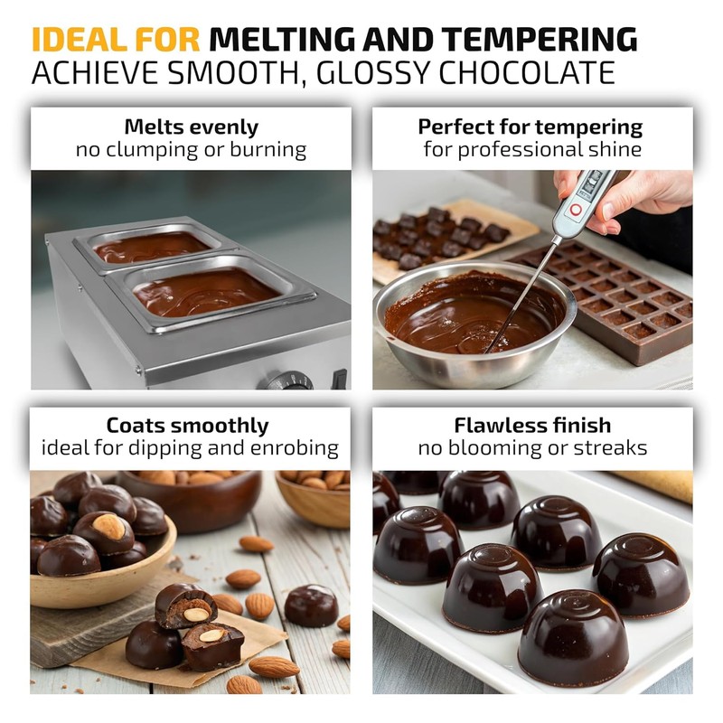 OLDSOUL Chocolate Compound Buttons 2.2 lb | Dark Chocolate 17%