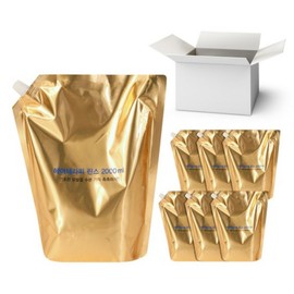 Mise-en-scène Hair Therapy Rinse Refill 1 Box (6 x 2000ml), 2L, No Single Items Available / 헤어테라피 린스 리필 1박스 2000mlx6개, 2L, 단품없음