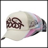 White Fang CZ995 Cap, Embroidered Design, Mesh, Casual Style, Stylish,