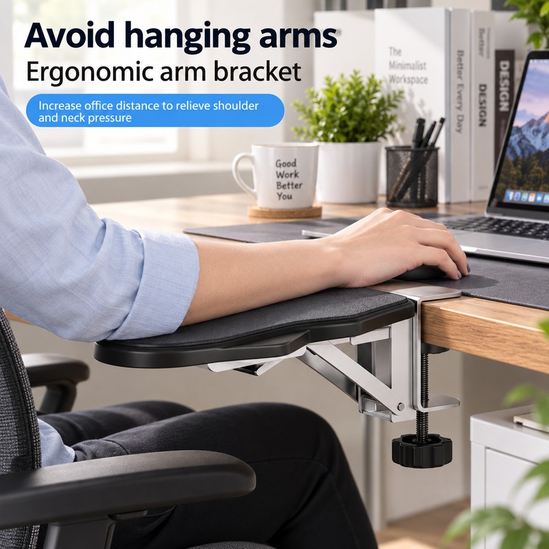 Desk Arm Rest for Keyboard & Mouse Use – Foldable