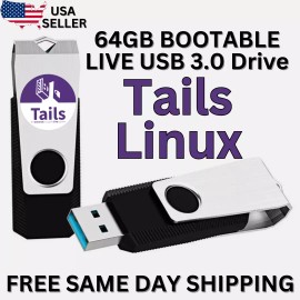 Unbranded TAILS 6.13 Portable Anonymous OS - Bootable USB for Windows, Mac, Linux, & More