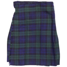 The Scotland Kilt Company Scottish Tartan Kids Party Wedding Kilt in Black Watch - Adjustable Strap, Comfortable, Lightweight, Pleated - 11-12 Yrs