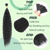 XIIMENALU Kinky Straight Wavy Braiding Hair for Boho Braids, Wet