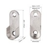 uxcell Zinc Alloy Oval Closet Rod End Supports, Wardrobe Rod