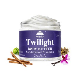 PURPLE CANYON SolButter 2 oz Twilight Night Cream | Hops and Valerian Root Body Butter | Vanilla Sandalwood Body Cream for Self Care