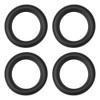 sourcing map 4 pieces speaker rubber edge surround rings for