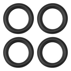 sourcing map 4 pieces speaker rubber edge surround rings for speaker repair or DIY 68 mm