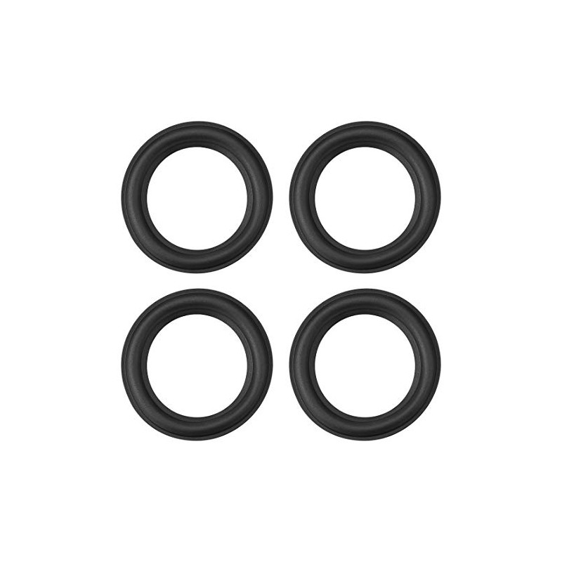 sourcing map 4 pieces speaker rubber edge surround rings for