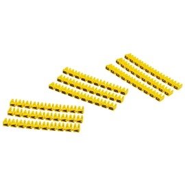 MC Power Cable Marker Clips for Cables up to 4 mm, Printed with Letters A-B-C, Pack of 90