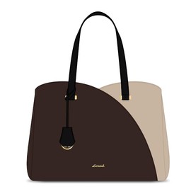 LOVEVOOK 17 Inch Laptop Tote Bag for Women, Work Bags Laptop Bag Teacher Tote Bag, Leather Computer Bag Large Purses Handbag Professional Briefcase, Coffee-Light Brown-Black