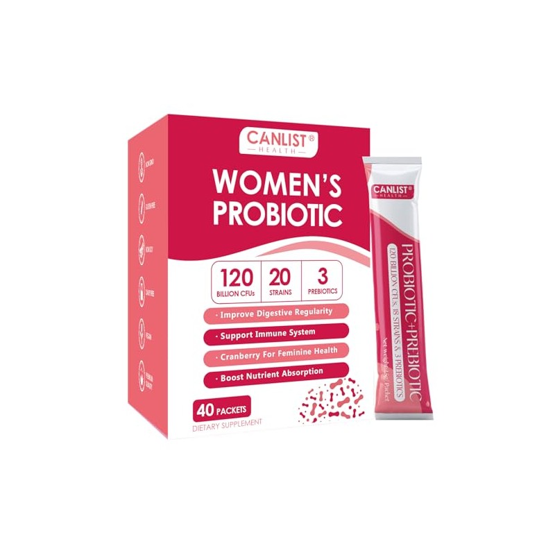CANLIST Women's Probiotic Powder - Digestive & Immune Support