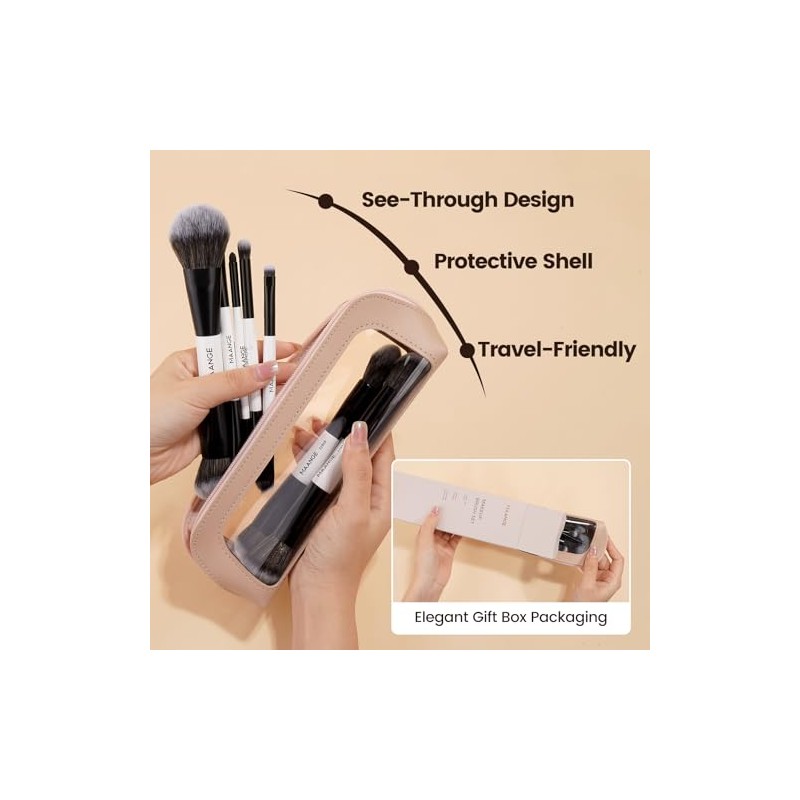 MAANGE Set de Brochas de Maquillaje, 10PCS Brochas para Maquillaje