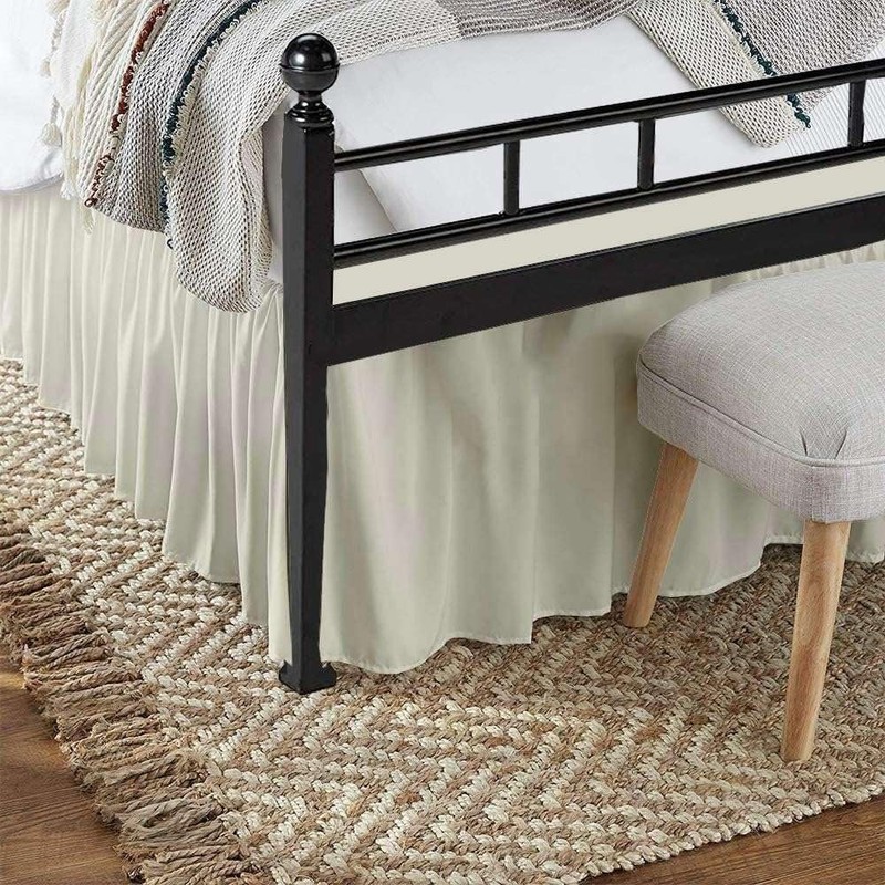 SlumberWell King Bed Skirt with Split Corners, Soft Microfiber, 22