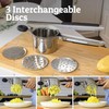 Large 15oz Potato Ricer with 3 Discs, Heavy Duty Stainless