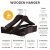 Utopia Home Premium Wooden Hangers 30 Pack - Durable &