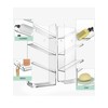 MULSAME Acrylic Shower Shelves， Shower Caddy Adhesive with Water Guide,