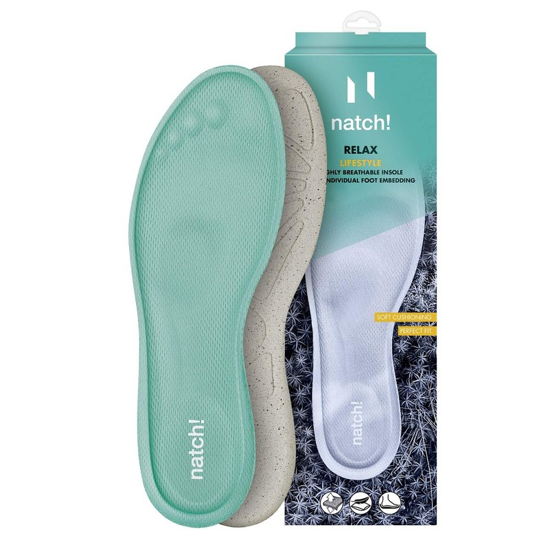 natch! RELAX - supersofte, flexible und leichte Einlegesohle für Sport