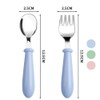 6 Pieces Toddler Forks Baby Forks for Self Feeding, Kids