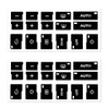 JNNJ Pack of 2 A/C Air Conditioning Button Stickers, Car