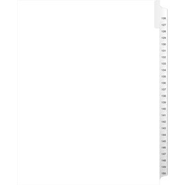 Exhibitindexes® Side Collated Exhibit Tabs AVE Style Bold Tabs Set of 126-150 | Made in The USA
