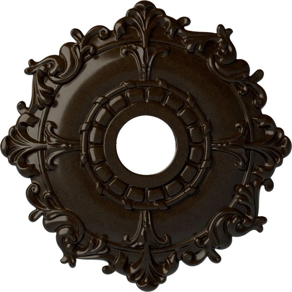Ekena Millwork CM18RLBZS Riley Ceiling Medallion, 18"OD x 3 1/2"ID