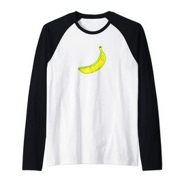 Funky Summer Maximalist Eclectic Banana Fruit Y2K Aesthetic Raglan Baseball Tee