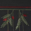 Embroidered Baubles & Mistletoe Xmas Noel Runner Festive Christmas Table