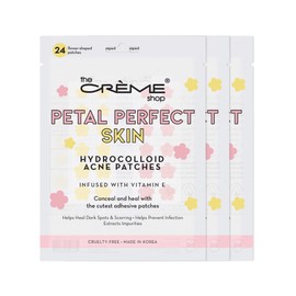 The Crème Shop Petal Perfect Skin - Hydrocolloid Acne Patches | Pink & Yellow (3 Pack)