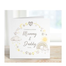Mummy and Daddy to be, pregnancy congratulations card, baby shower card, baby coming soon, parents to be, expecting a baby, new baby, celebration, congrats card, soon to be a mum & dad