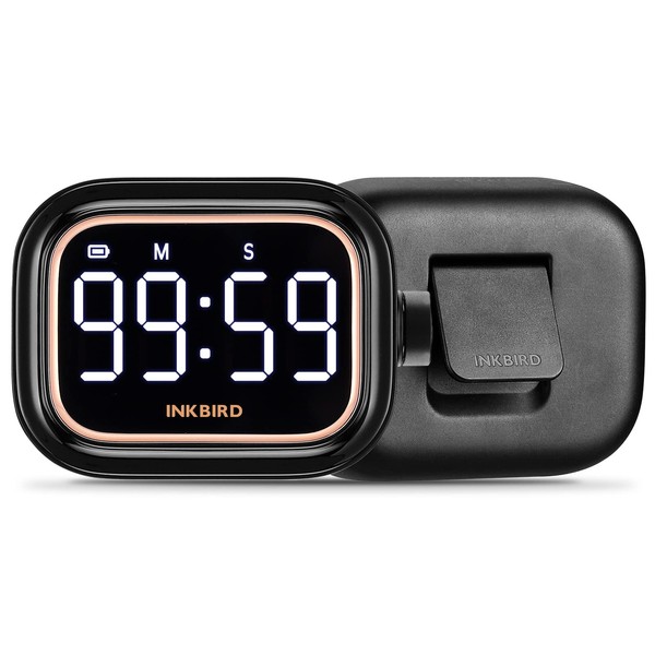 Digital Kitchen Timer for Cooking, INKBIRD Rechargeable 4-Levels Alarm Productivity