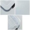 Sosody 6-Pack 12 Quart Clear Storage Latching Box, Plastic Latch