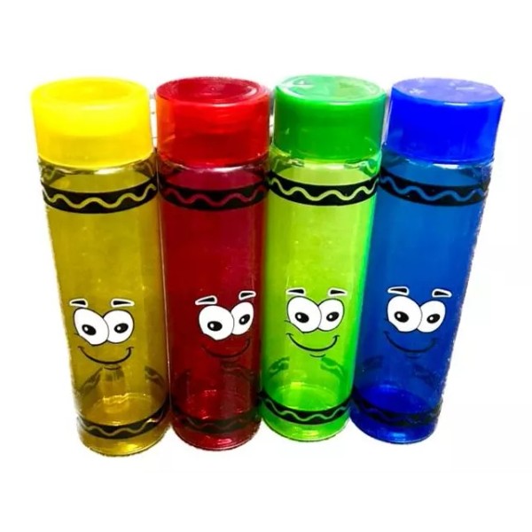 Vaso 10 Vaso Cilindro En Forma De Crayonzote Sonriente 900ml