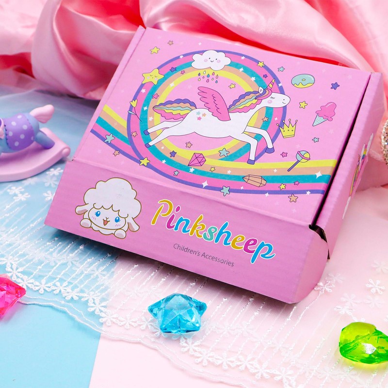 PinkSheep Kids Classic Jewelry, 3 Sets of Beaded Necklaces and